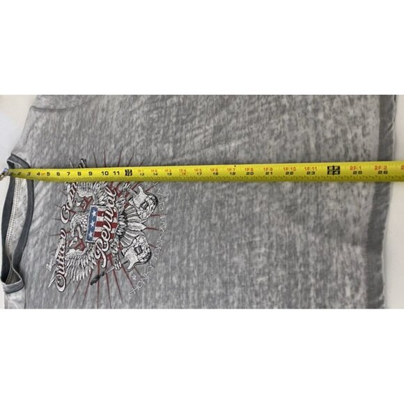 HONKY TONK Live Outside The Limits Women’s Graphic BURNOUT GRAY T Shirt 2X - Picture 6 of 8